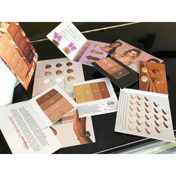 DIOR HUDA Charlotte Tilbury ILIA Danessa Myricks Foundation Sample Card Bundle - Picture 8 of 9